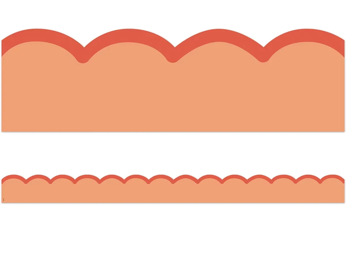 Color Crush Orange Scalloped Border - US 3720