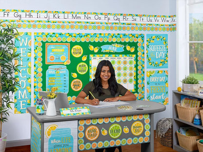 Lemon Zest Lemonade Stand Bulletin Board Set - US 6673