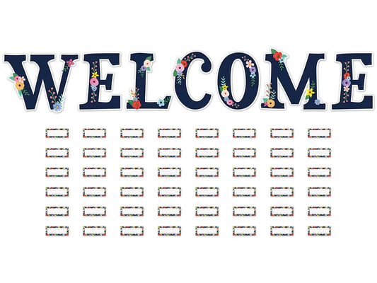 Wildflowers Welcome Bulletin Board Set - US 7885