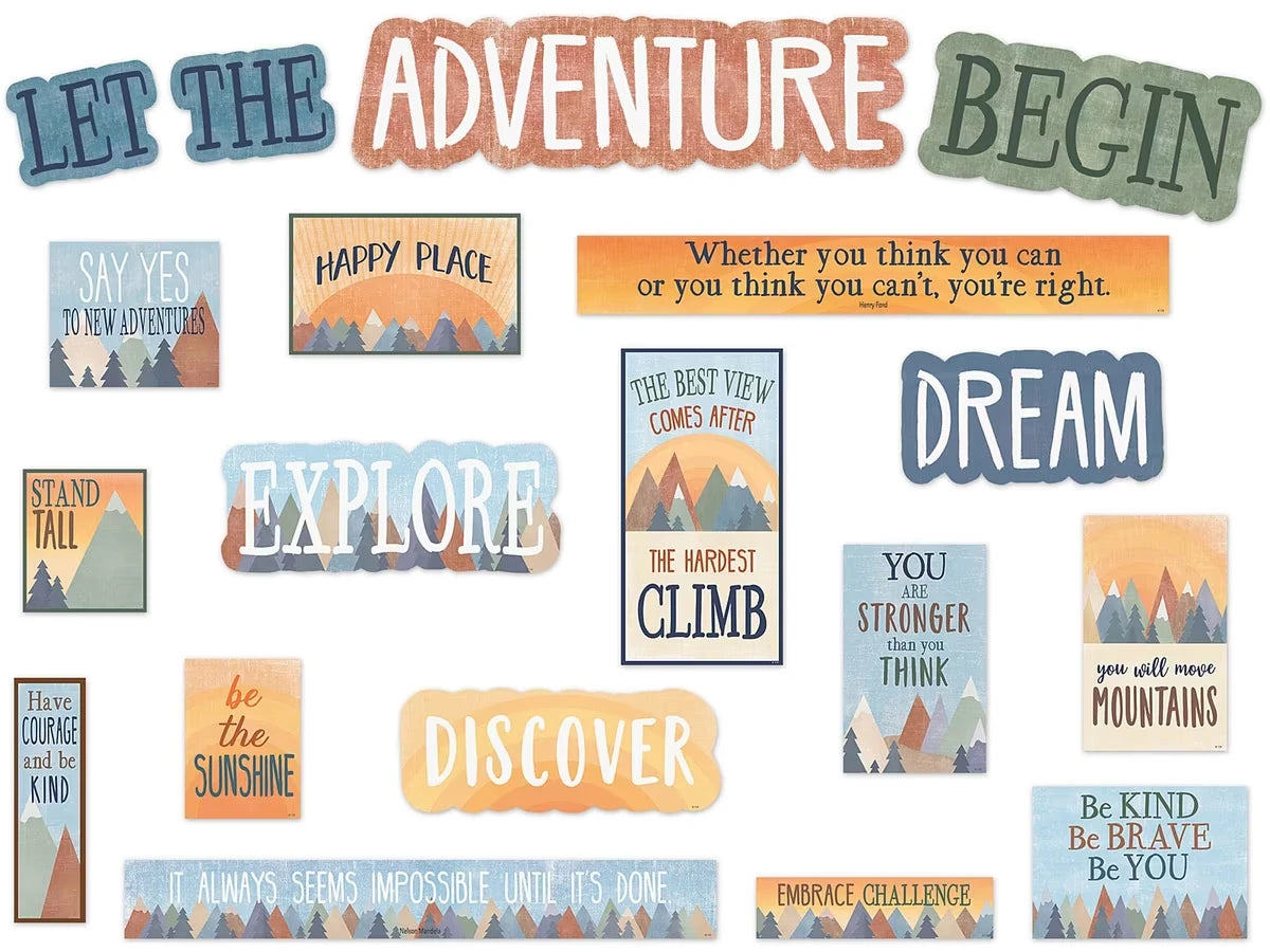 Moving Mountains Motivational Bulletin Board Set - US 2735