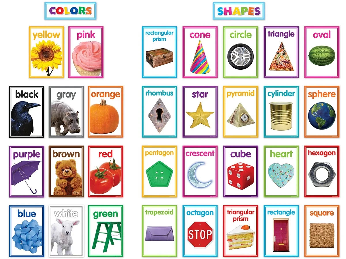 Color & Shape Photo Card Bulletin Board Set - US 3183