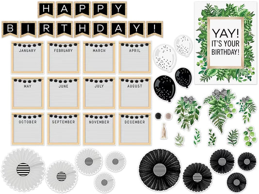 Simply Boho Birthday Bulletin Board Set - US 7924
