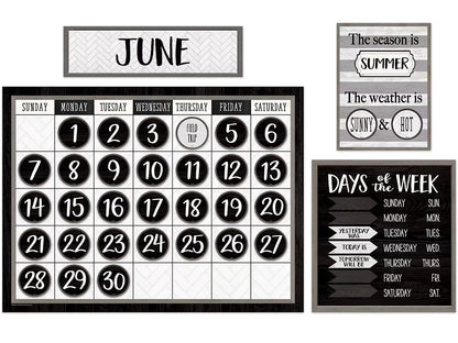 Modern Farmhouse Calendar Bulletin Board Set - US 1734