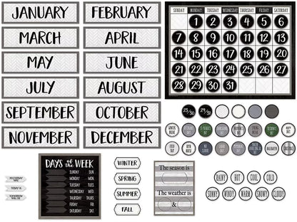 Modern Farmhouse Calendar Bulletin Board Set - US 1734