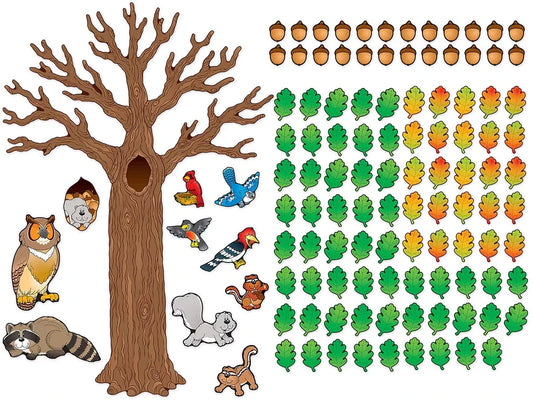 Big Tree & Animals Bulletin Board Set - US 8244