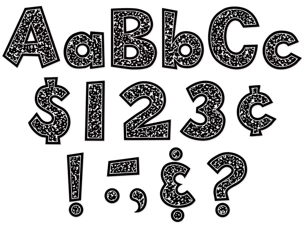 Cool for School 4" Punch-Out Letters - US 5981