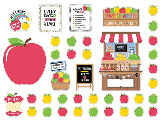 Apple Time Bulletin Board Set - US 8966