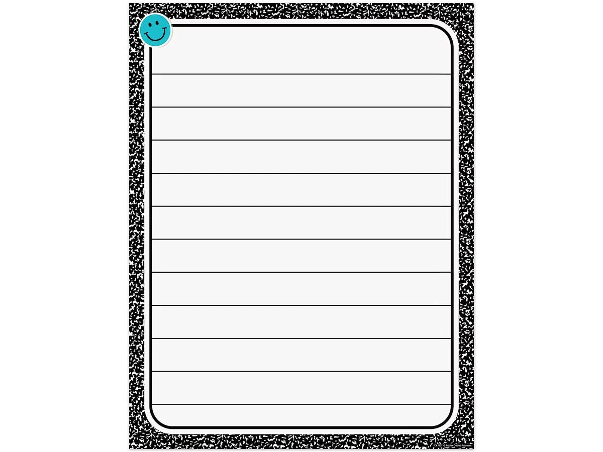 Cool for School Composition Lined Poster - US 7253