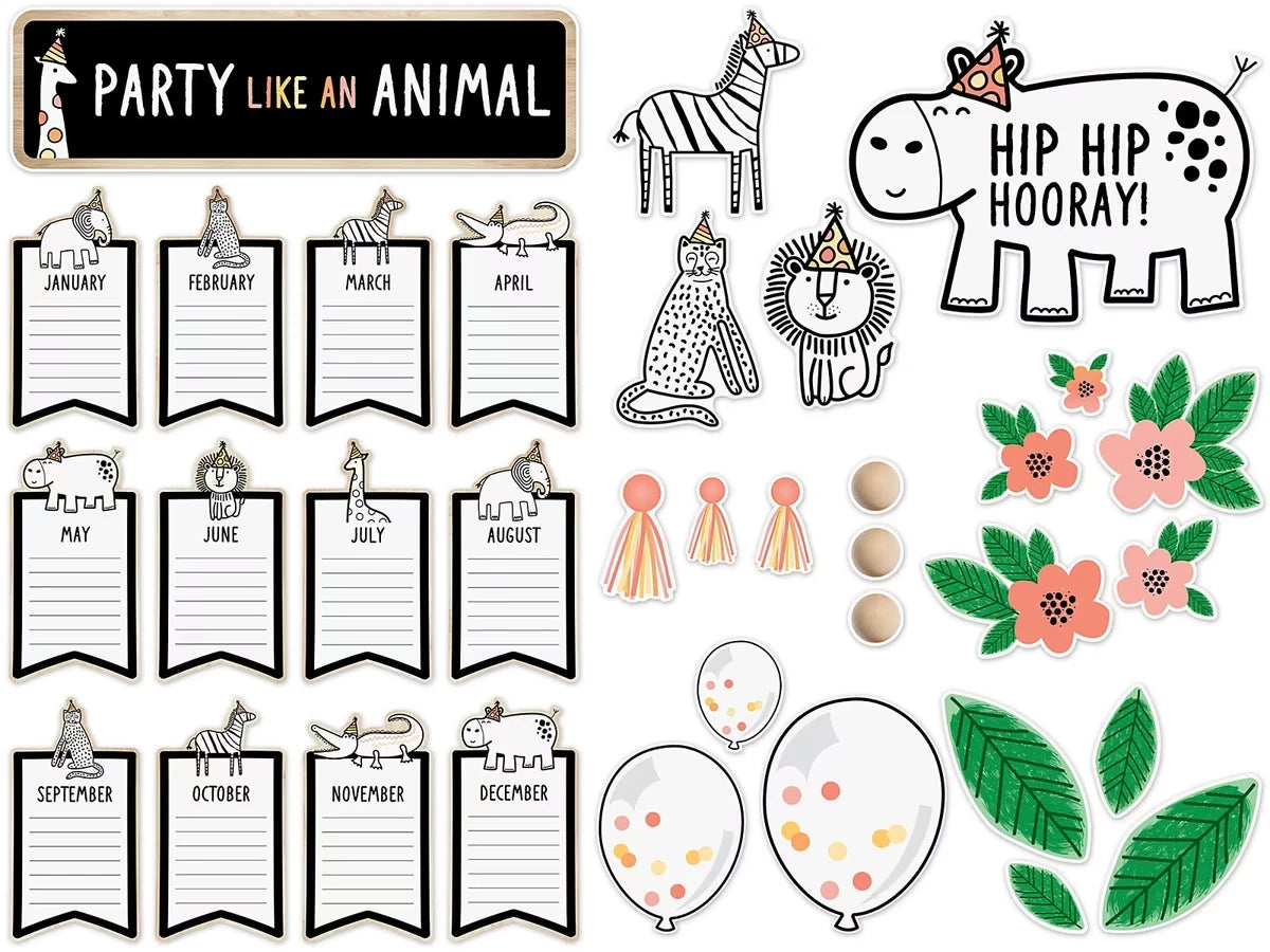 Simply Safari Birthday Bulletin Board Set - US 6099