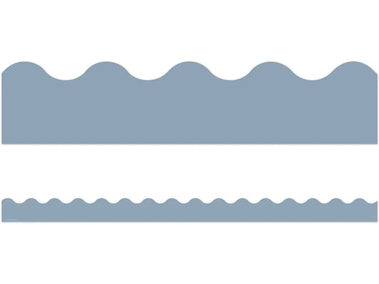 Classroom Cottage Blue Scalloped Border - US 7329