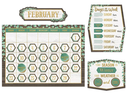 Eucalyptus Calendar Bulletin Board Set - US 3928