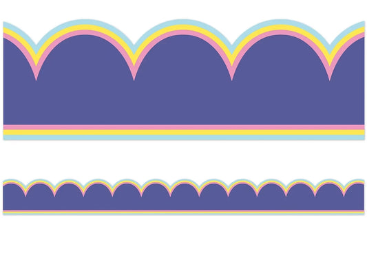 We Stick Together Purple Scalloped Border - US 7711
