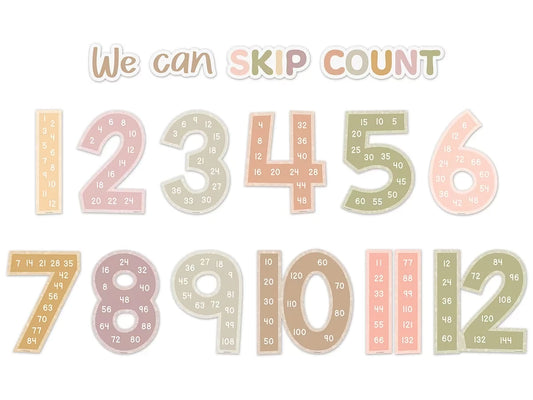Terrazzo Tones Skip-Count Bulletin Board Set - US 8630