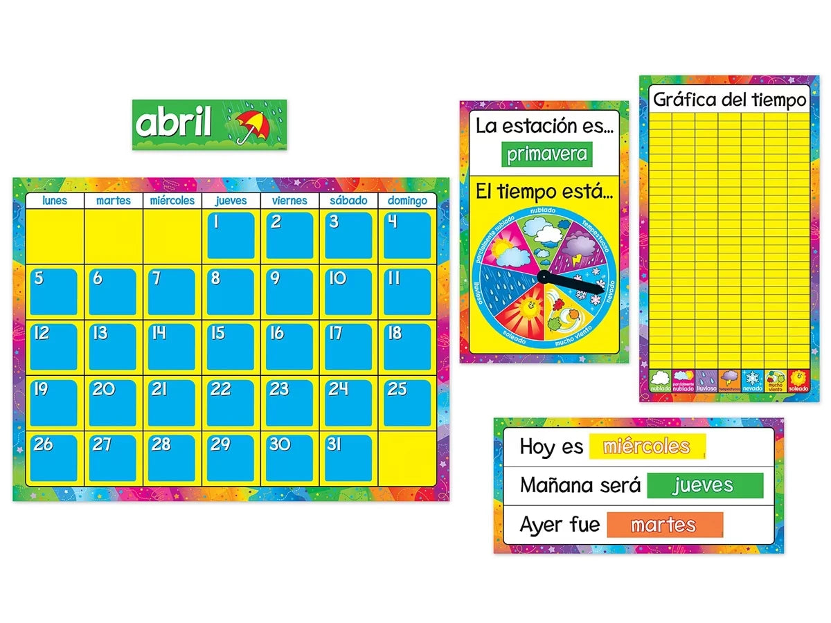 Spanish Calendario Anual Bulletin Board Set - US 5850