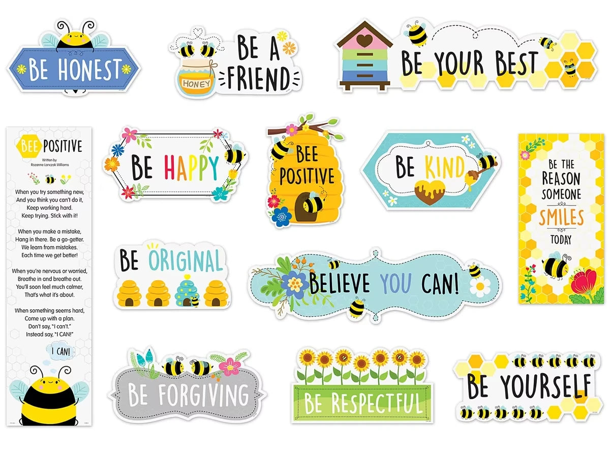 Busy Bees Motivational Bulletin Board Set - US 8118