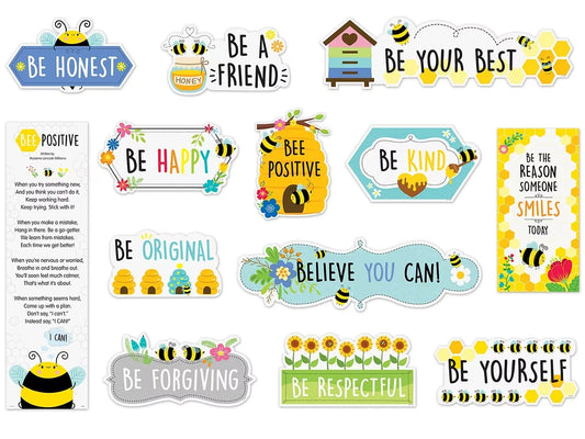 Busy Bees Motivational Bulletin Board Set - US 8118