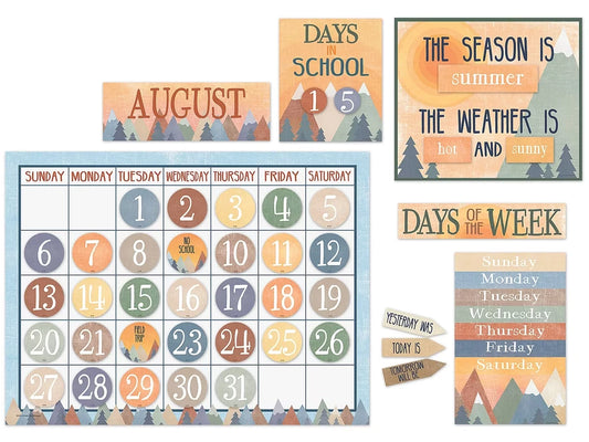 Moving Mountains Calendar Bulletin Board Set - US 5450
