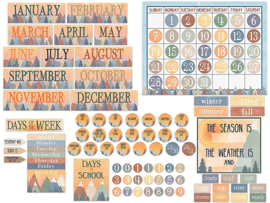 Moving Mountains Calendar Bulletin Board Set - US 5450