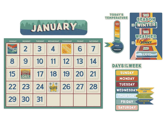 Adventurer Calendar Bulletin Board Set - US 5005