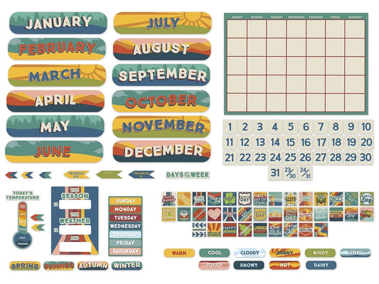 Adventurer Calendar Bulletin Board Set - US 5005