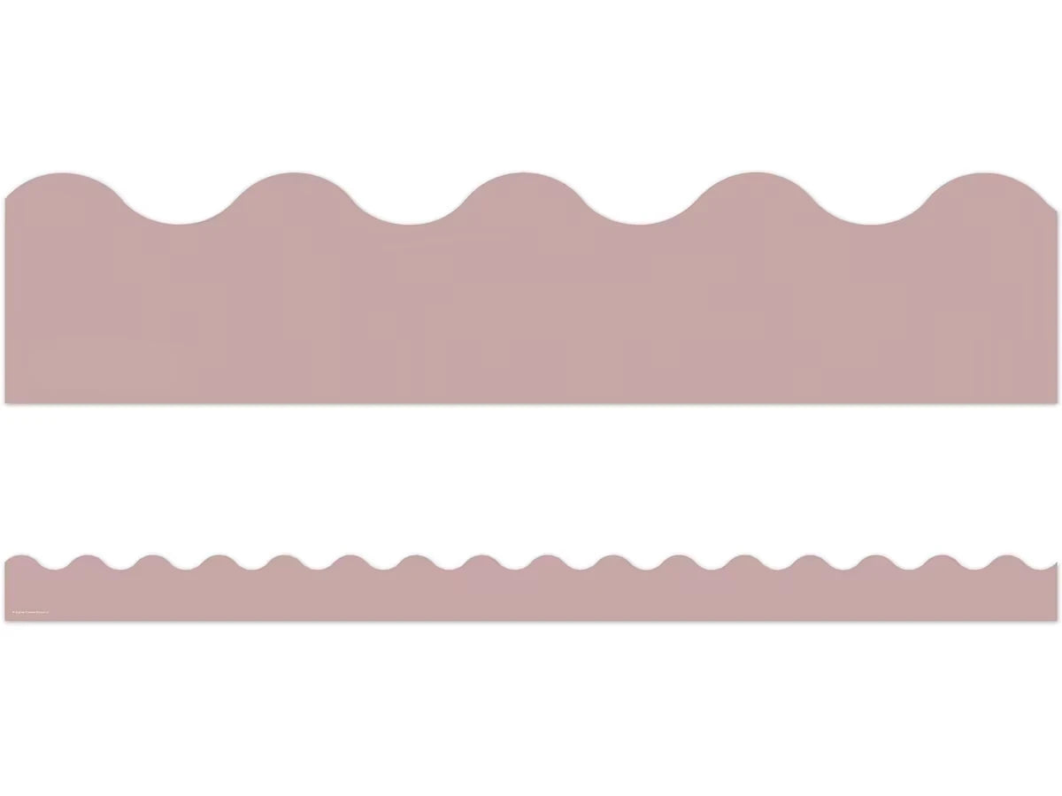 Everyone Is Welcome Light Mauve Scalloped Border - US 3358
