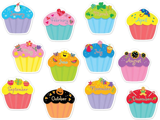 Poppin’ Patterns Cupcake Calendar Accents - US 6698
