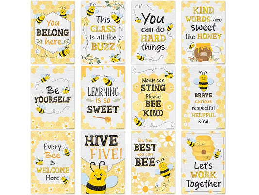 Buzzing Bees Motivational Small Poster Pack - US 2261