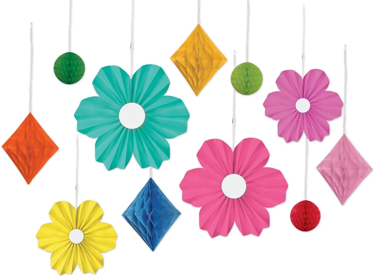 Retro Remix 3-D Paper Flowers and Twinkles Accents - US 3477