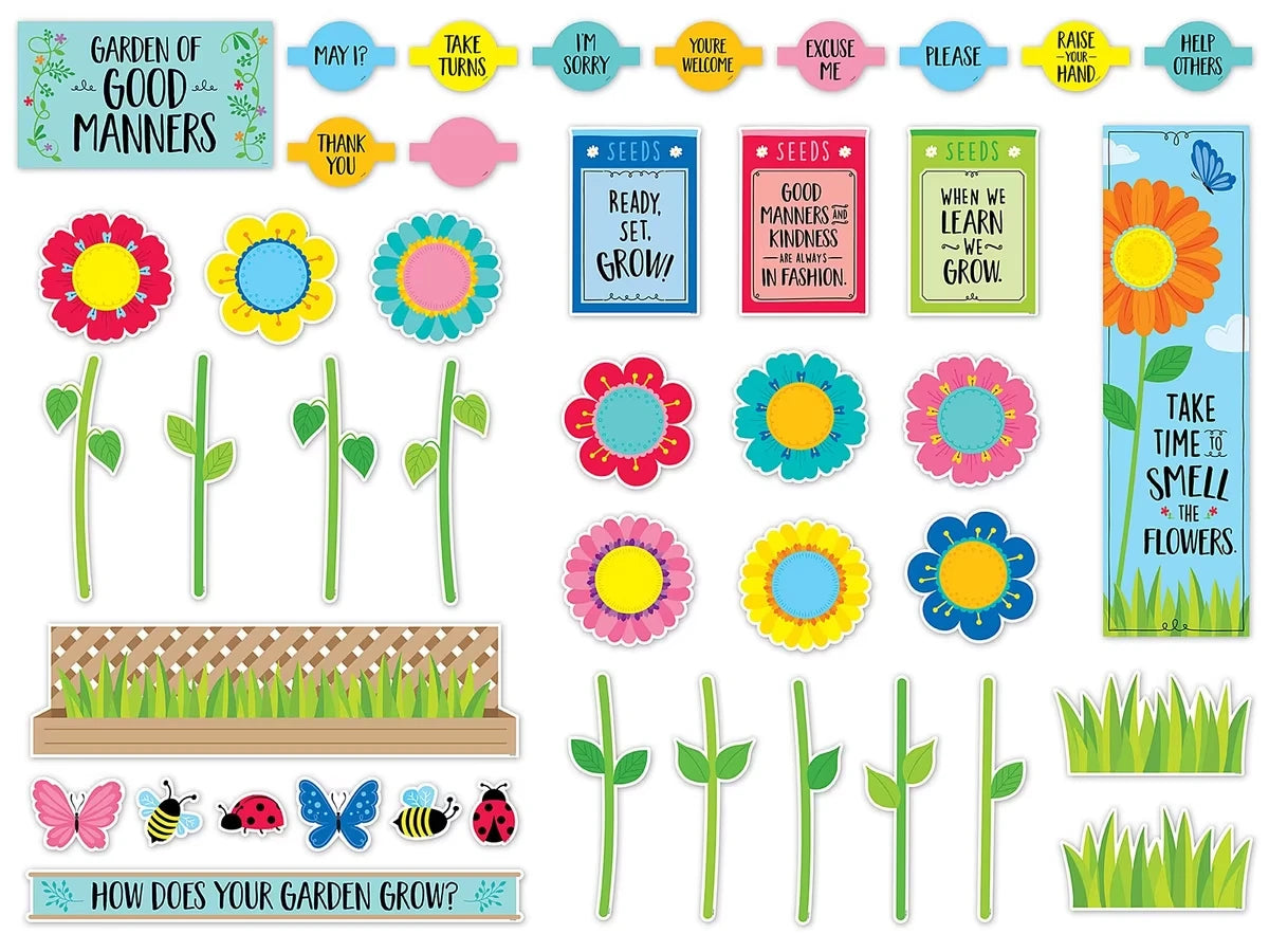 Garden of Good Manners Bulletin Board Set - US 2972