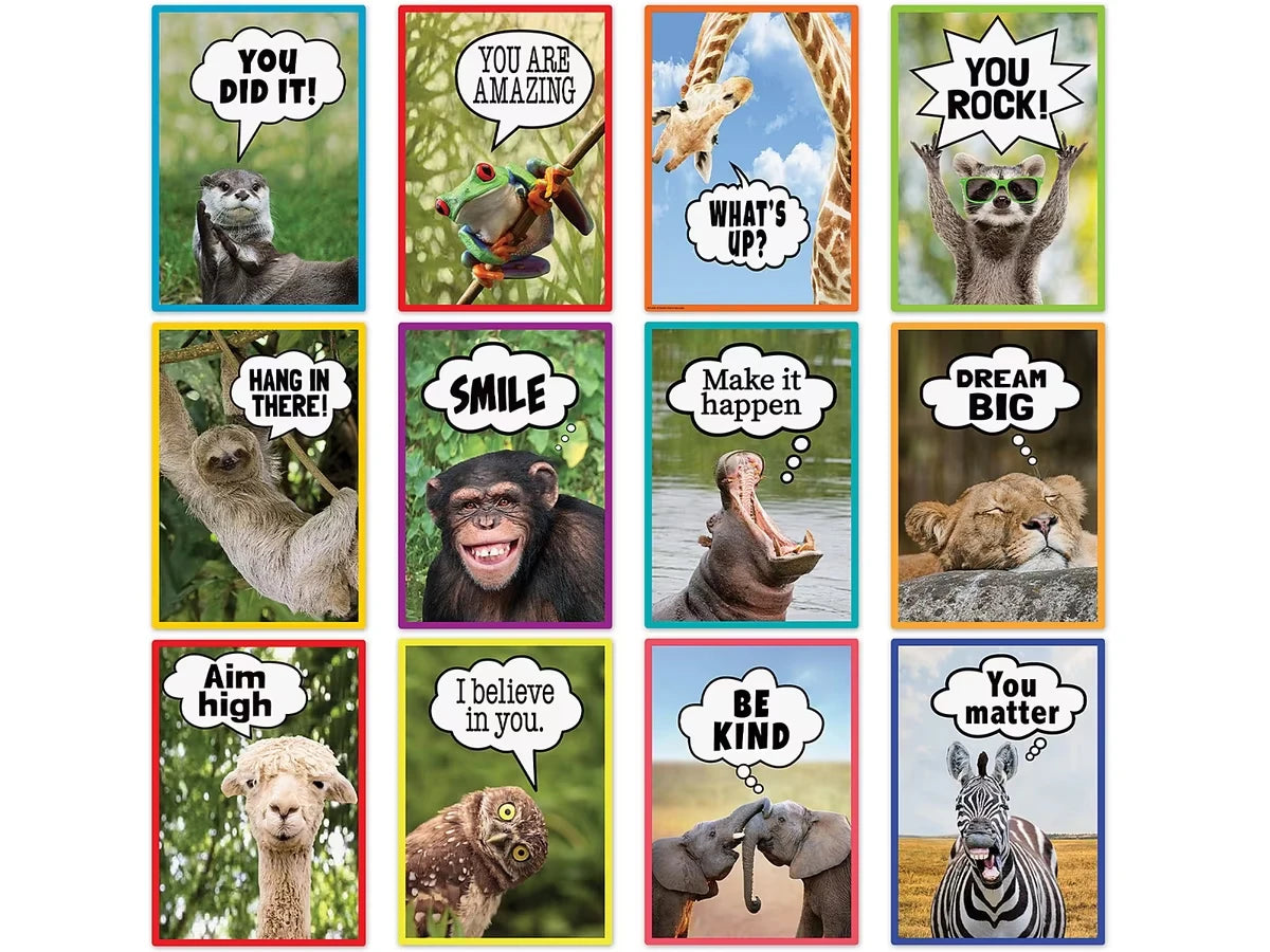 Go Wild Animals Motivational Small Poster Pack - US 1389