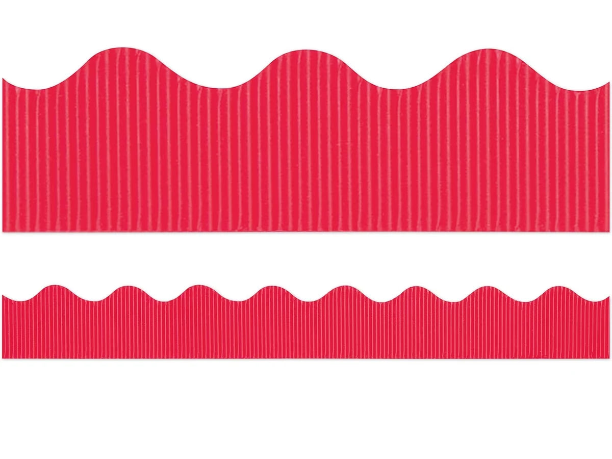 Flame Red Scalloped Bordette® - US 8203
