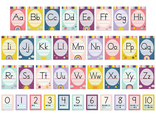 Oh Happy Day! Alphabet Card Bulletin Board Set - US 4506