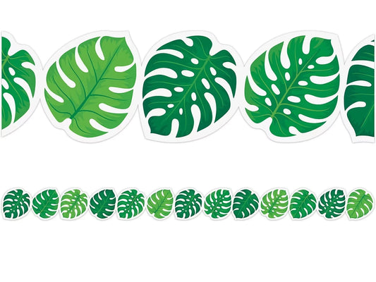 Palm Paradise Tropical Leaf Border - US 9234