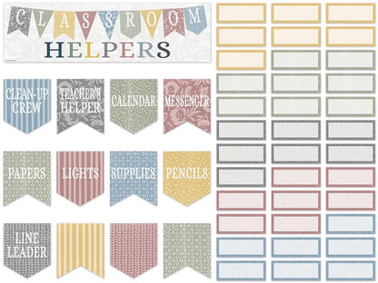 Classroom Cottage Classroom Jobs Bulletin Board Set - US 9705