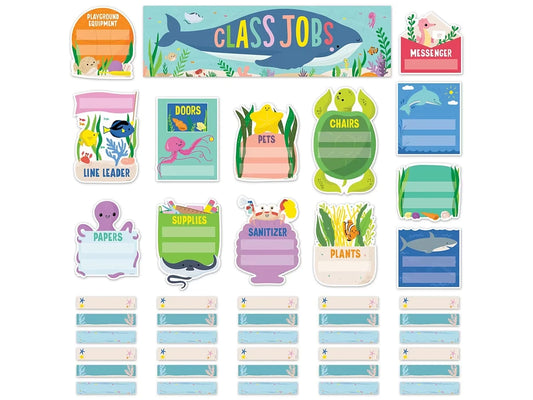 Sea Friends Classroom Jobs Bulletin Board Set - US 1852