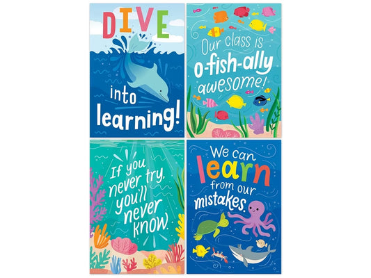 Sea Friends Inspirational Poster Pack - US 1528
