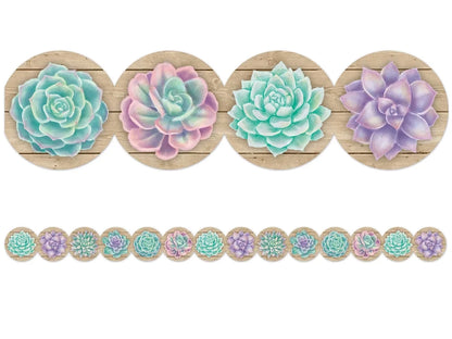 Rustic Bloom Succulent Border - US 5792