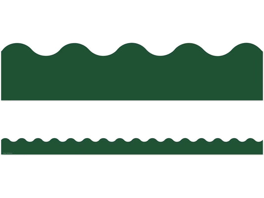 Moving Mountains Pine Green Scalloped Border - US 9093