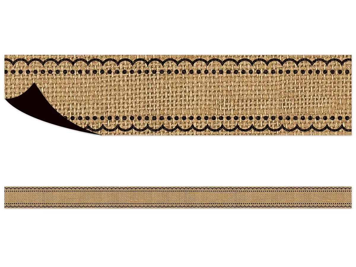 Burlap Magnetic Border - US 6988