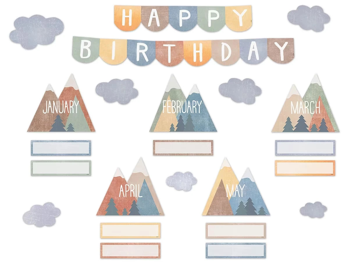 Moving Mountains Birthday Bulletin Board Set - US 2466