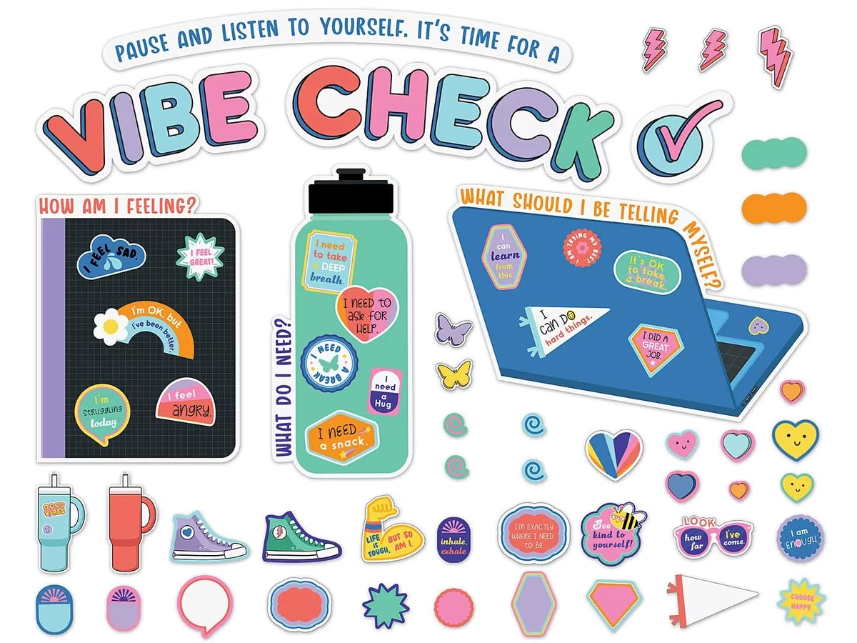We Stick Together Vibe Check Bulletin Board Set - US 5031