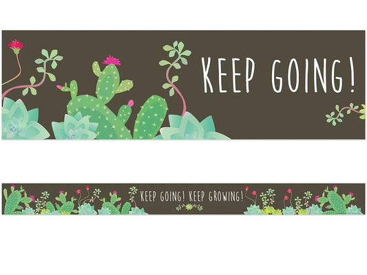Petals & Prickles Double-Sided Succulent Border - US 8019