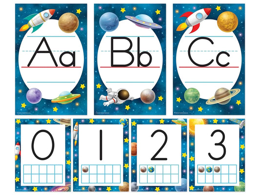 Outer Space Crew Alphabet Bulletin Board Set - US 7637