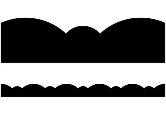 Black Stylish Scalloped Border - US 8831