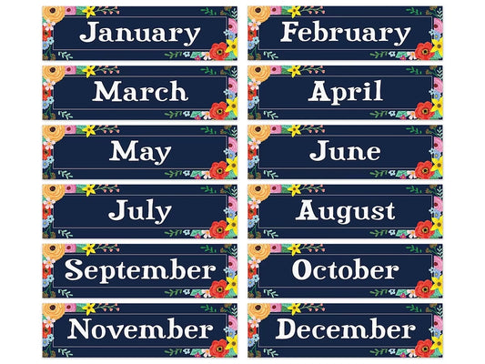 Wildflowers Months of the Year Bulletin Board Set - US 5080