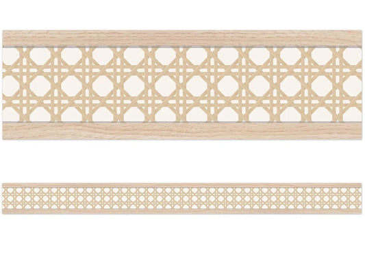 True to You Woven Rattan Border - US 6806