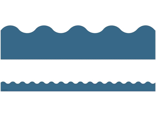 Slate Blue Scalloped Border - US 6665