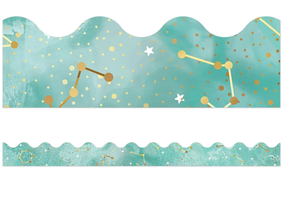 Galaxy Constellations Scalloped Border - US 3569