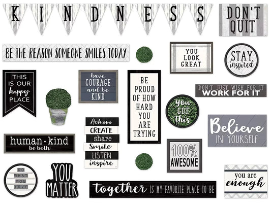 Modern Farmhouse Motivational Bulletin Board Set - US 2262
