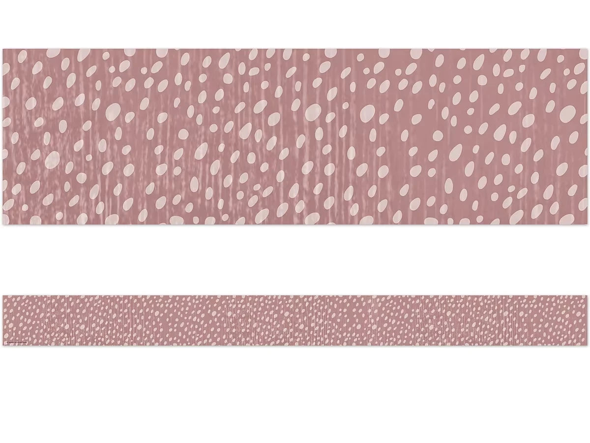 Classroom Cottage Rose Dot Border - US 8845